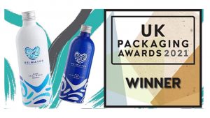 Bottle Re:water, Tecnocap group product is a winner of UK Packaging Awards 2021